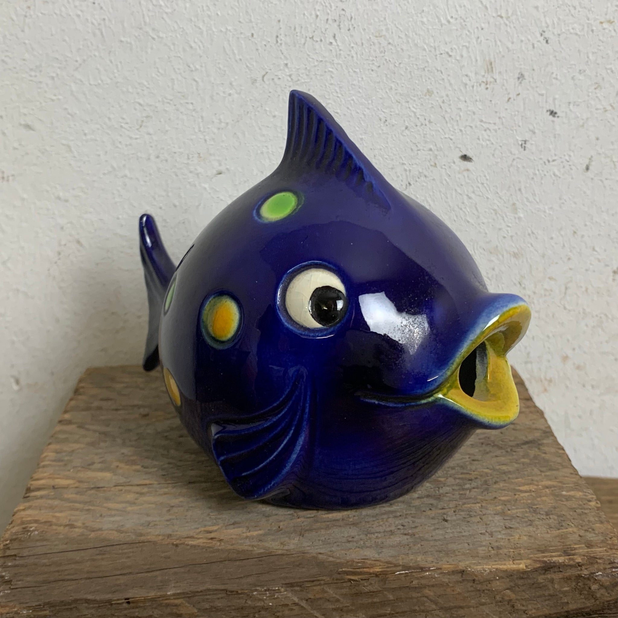 Vintage Keramik Spardose Fisch SD58 von Goebel