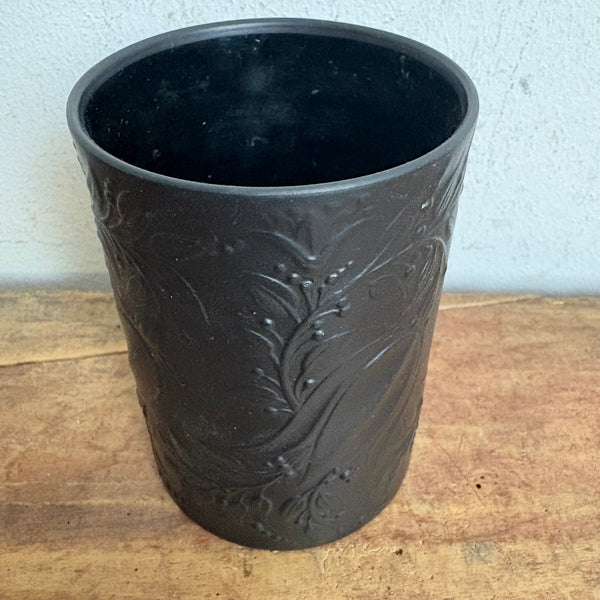 Vintage Porzellan Vase schwarz von Björn Wiinblad für Rosenthal