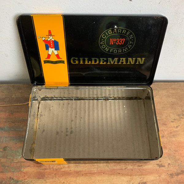 Vintage Zigarren Blechdose Gildemann