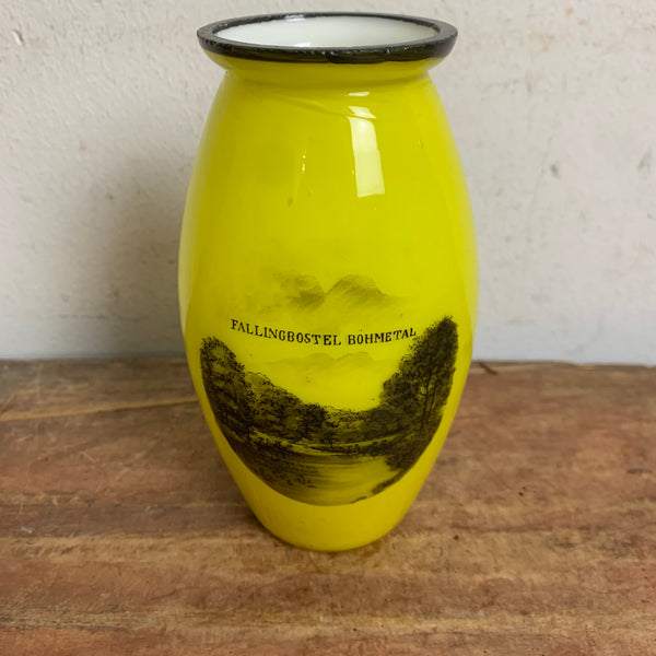 Jugendstil Andenken Vase Fallingbostel Böhmetal