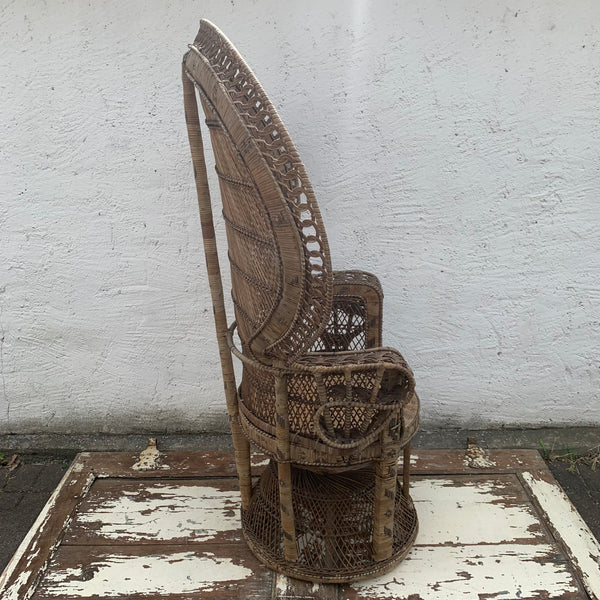 Vintage Rattan Peacock Chair Emanuelle