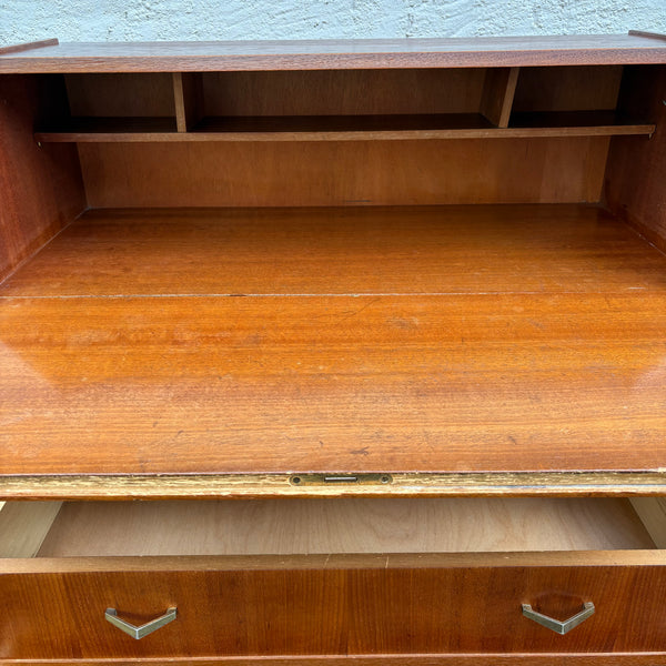 Vintage Mid Century Teak Holz Sekretär dänisches Design