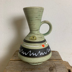 Vintage Keramik Vase von Überlacker 493 / 14