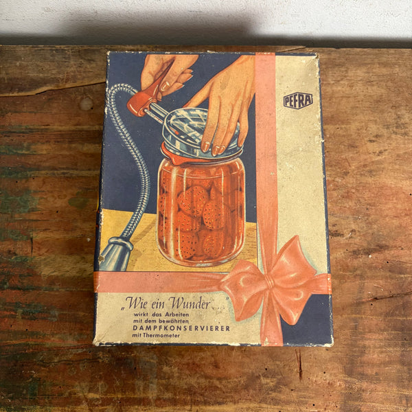 Vintage Dampfkonservierer
mit Thermometer von Perfa