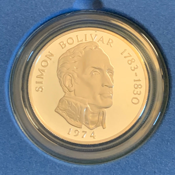 Silber Münze 20 Balboas Republic of Panama 1974