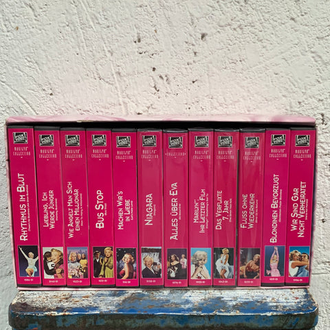 12 VHS Video Collection Marilyn Monroe