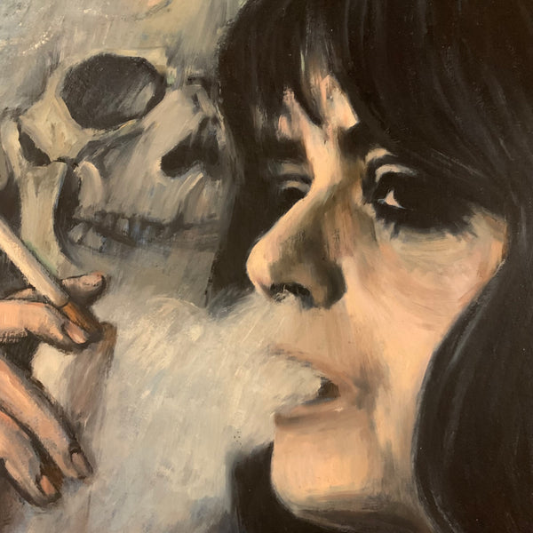 Ölgemälde Der Tod und das Mädchen von Peter Peiler Engström