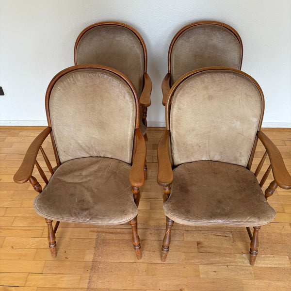 4er Set vintage Windsor Armlehnen Stuhl