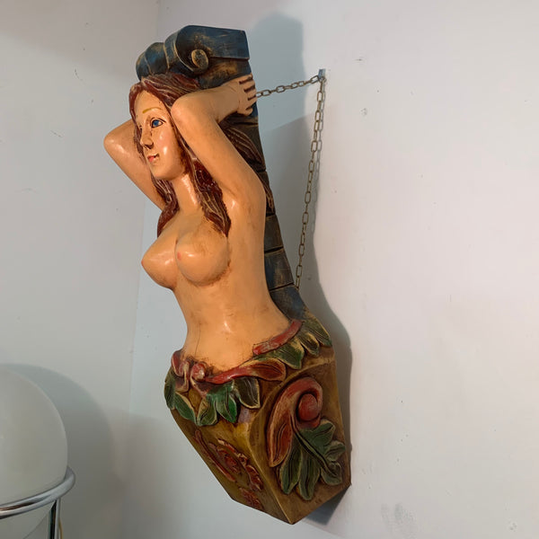 Holz Galionsfigur Frau