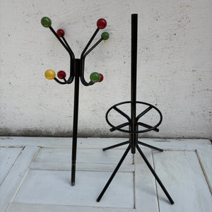 Vintage Mid Century Atomic Garderobenständer von Roger Feraud