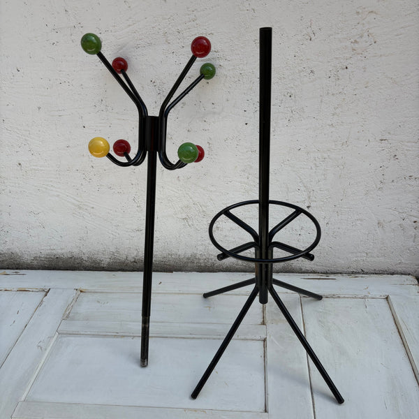 Vintage Mid Century Atomic Garderobenständer von Roger Feraud