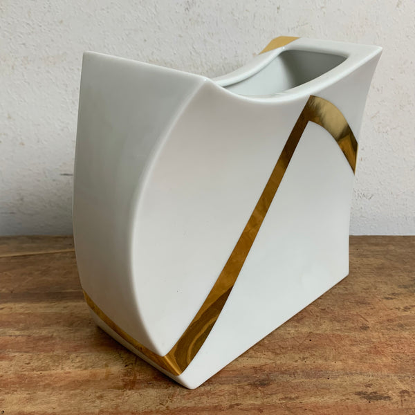 Vintage Porzellan Vase von Jan van der Vaart für Rosenthal