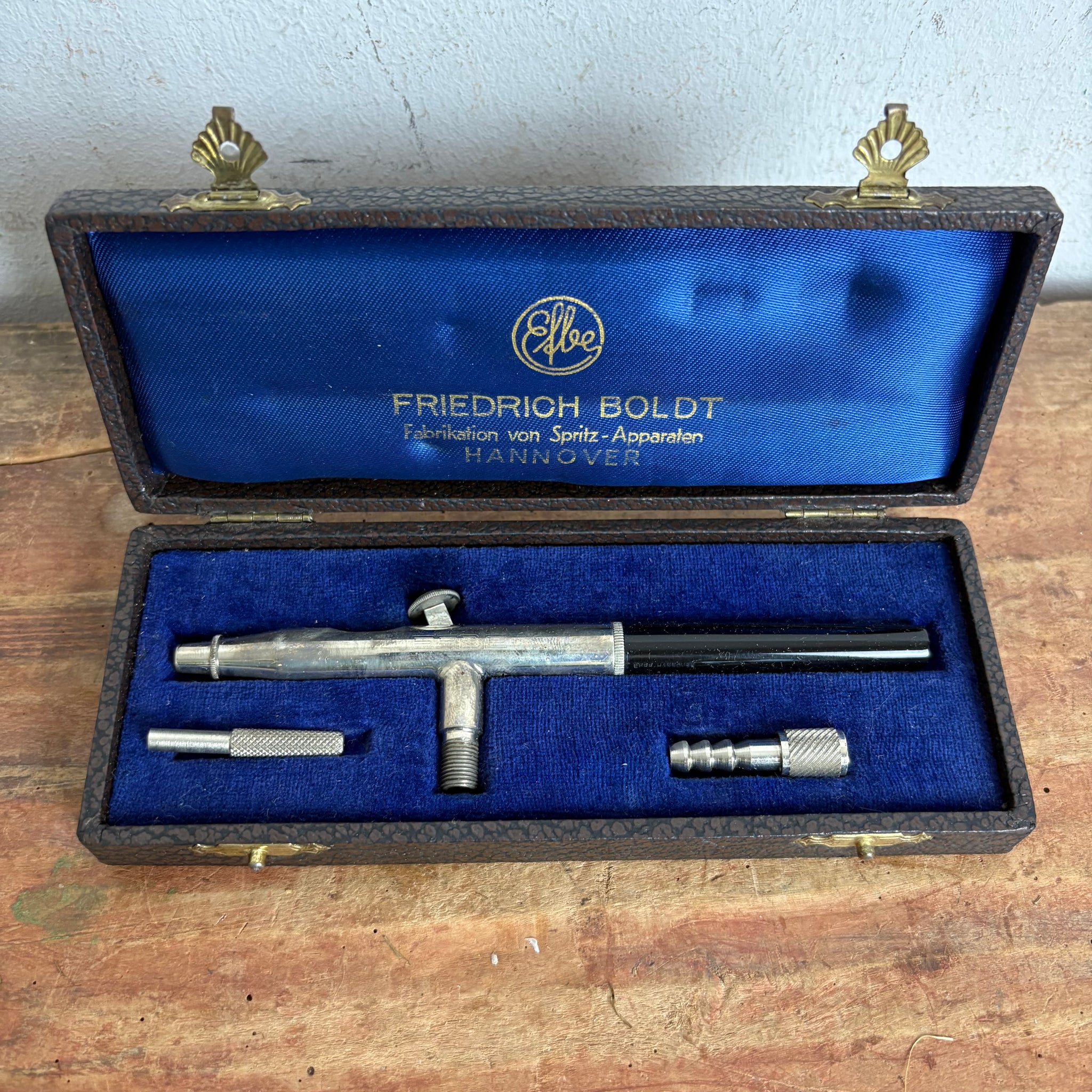 Vintage Airbrush Pistole Retouchier Spritzapparat von EFBE
