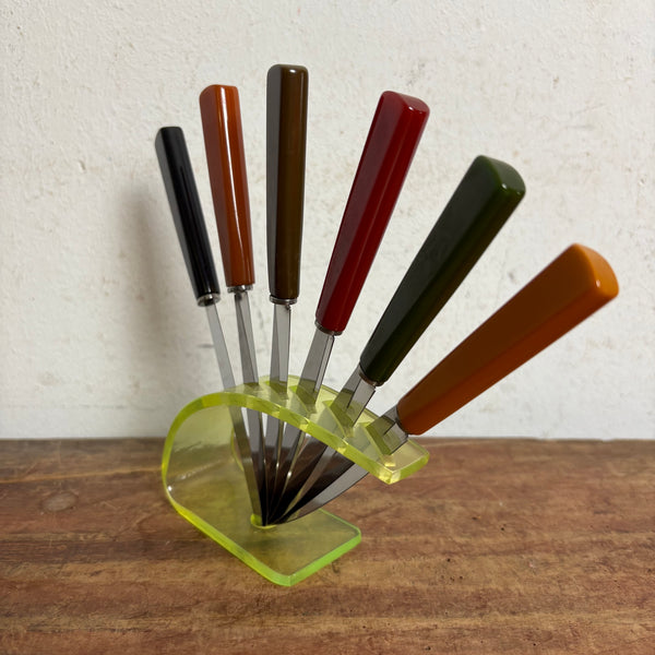 Vintage Mid Century Obstmesser Set