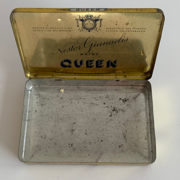 Vintage Zigaretten Blechdose Queen Cigaretten Nestor Gianaclis