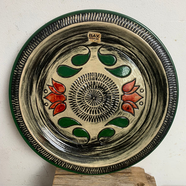 Vintage Keramik Wandteller von Bay 81-31