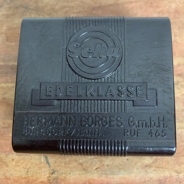Vintage Farbbanddose Edelklasse von Geha aus Bakelit Dose
