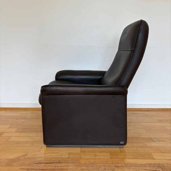 Vintage Design Sessel DS 50 mit Kippfunktion braunes Büffelleder