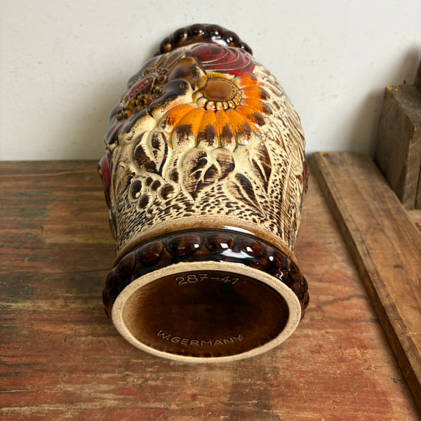 Vintage Fat Lava Flower Bodenvase von Scheurich 287-41