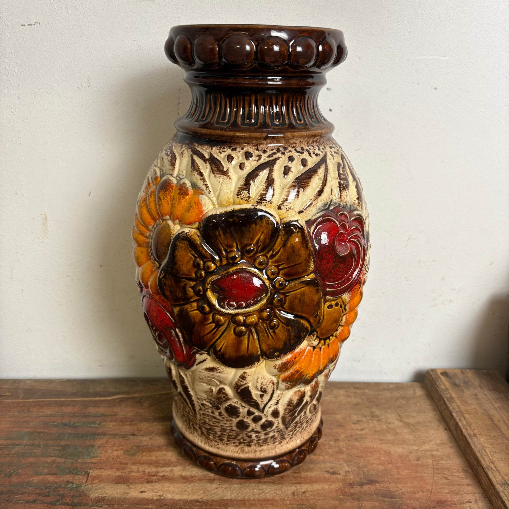 Vintage Fat Lava Flower Bodenvase von Scheurich 287-41