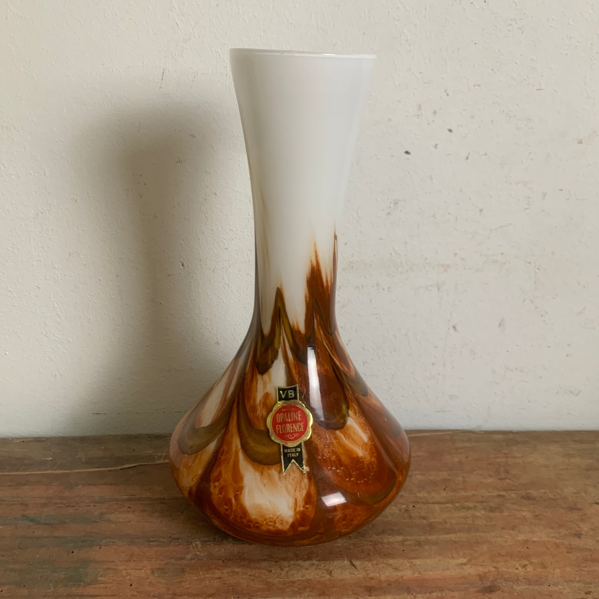 Opaline Florence Vase Vetreria Barieri