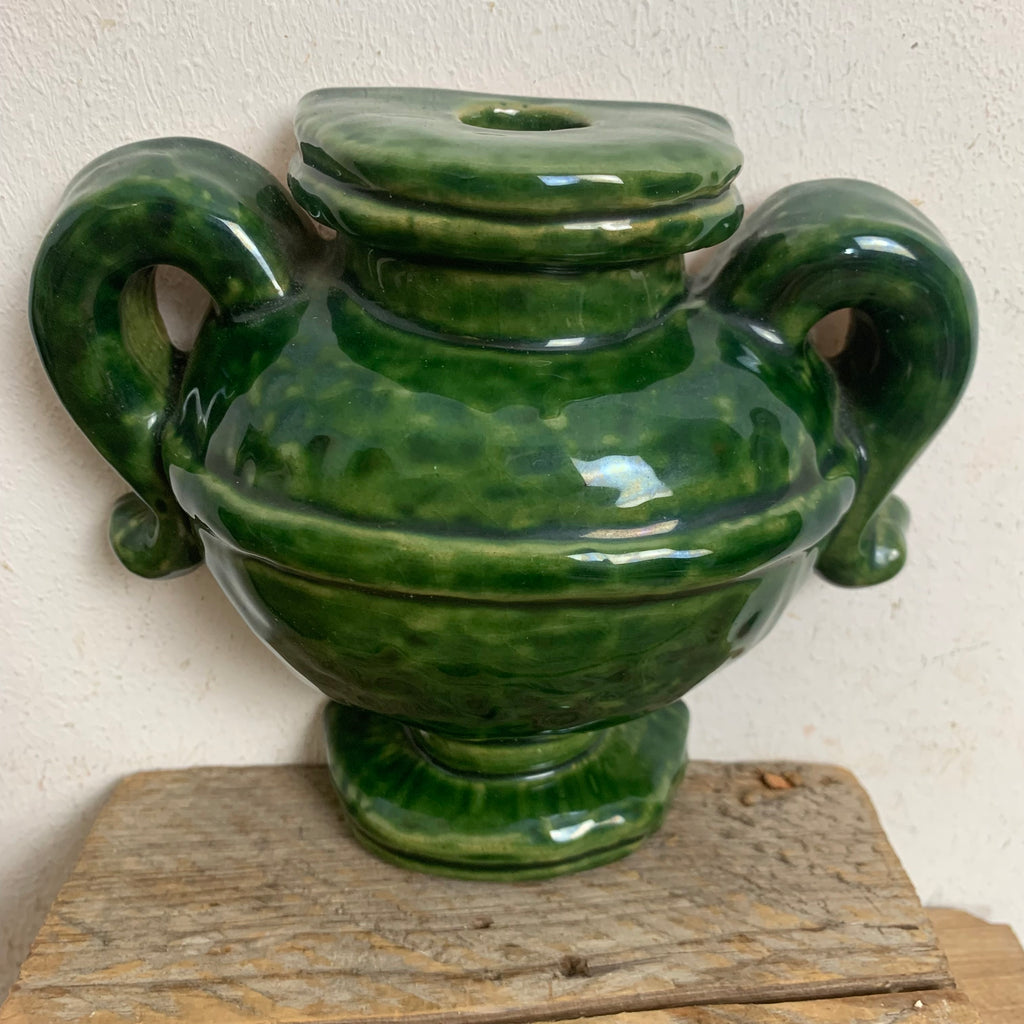 Vintage Keramik Wandvase von Thun Bozen grün – Trödelfuchs Vintage Shop