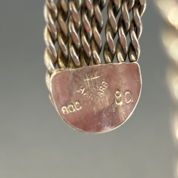 Vintage Rope Silber Armreif