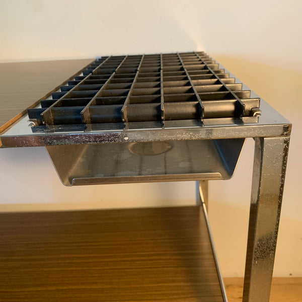 Vintage Servierwagen mit warmhalte Platten von Bremshey