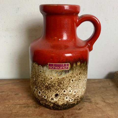 Vintage Keramik Vase 414 - 16 von Scheurich