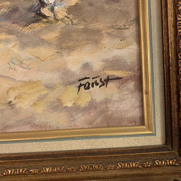 Ölgemälde Fahrtunier von Heinrich Faust