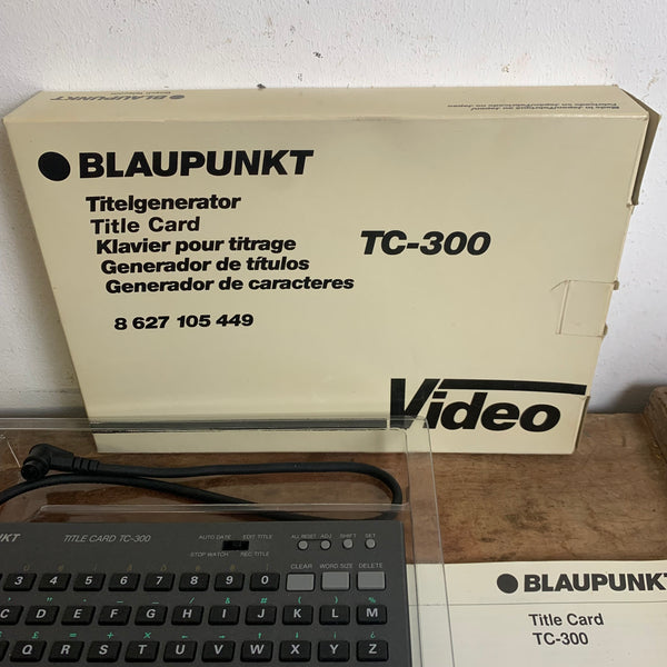 Vintage Titelgenerator Title Card TC-300 Video Blaupunkt