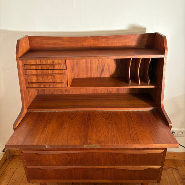 Vintage Mid Century Teak Holz Sekretär dänisches Design