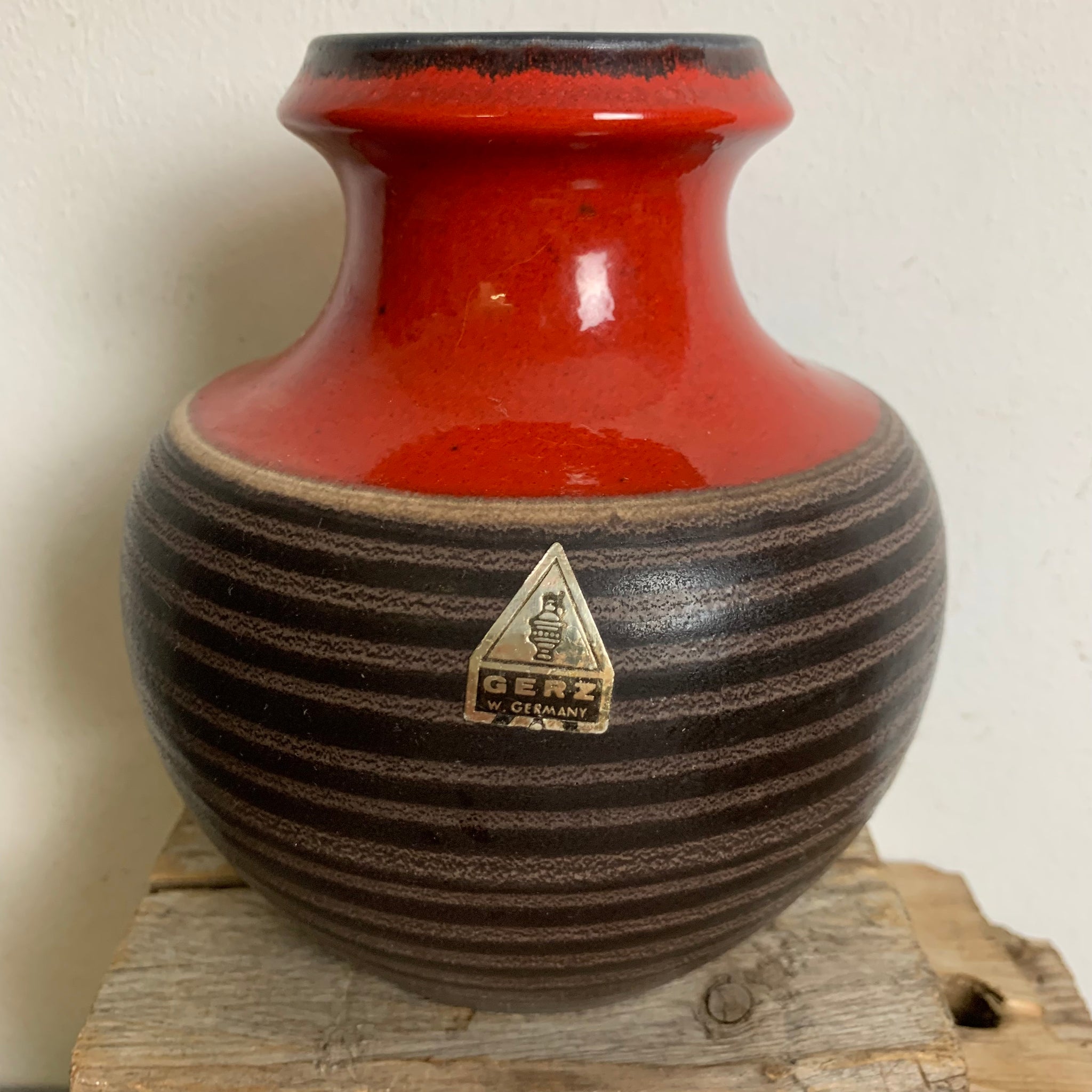 Vintage Keramik Vase von Simon Peter Gerz 602/15