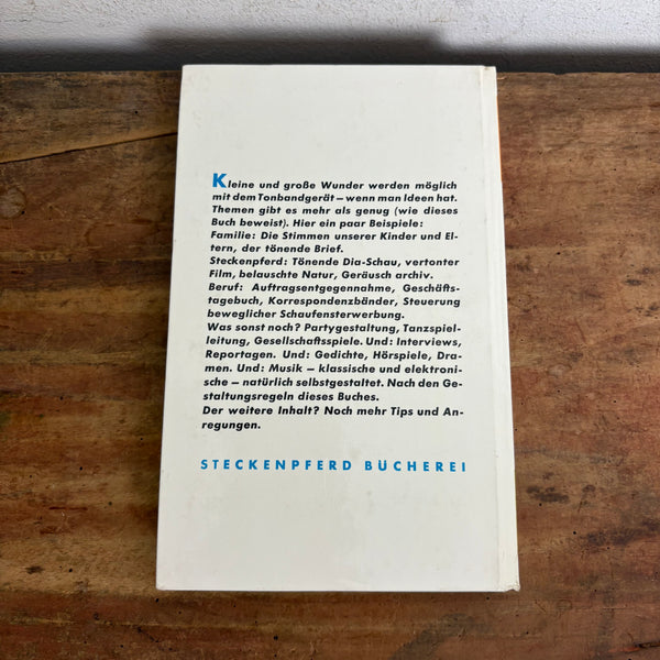 Buch Freude am Tonband
