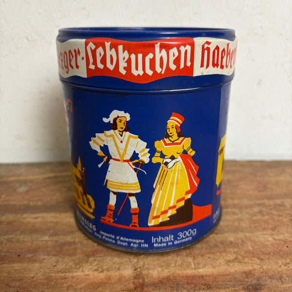 Vintage Blechdose Lebkuchen von Haeberlein Metzger