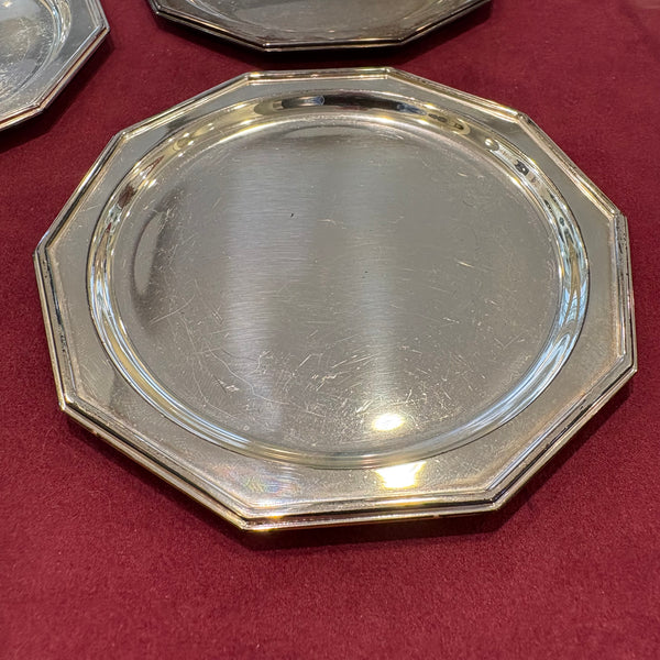 8 Gläseruntersetzer Silber Auflage von Robbe und Berking