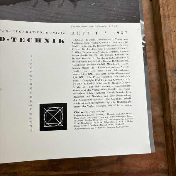 Band 1 bis 4 1957 Magazin Grossbild Technik