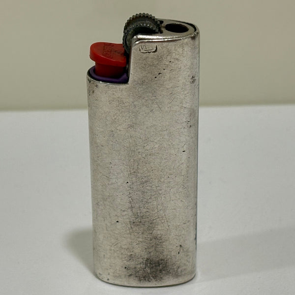 Vintage Mini Bic Feuerzeug Etui Hülle aus Sterling Silber