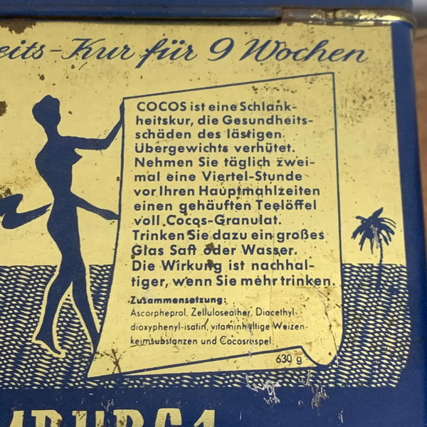 Vintage Tee Blechdose Cocos