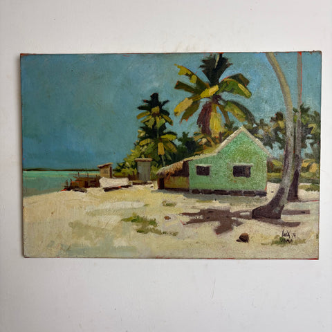 Ölgemälde Strand Idyll