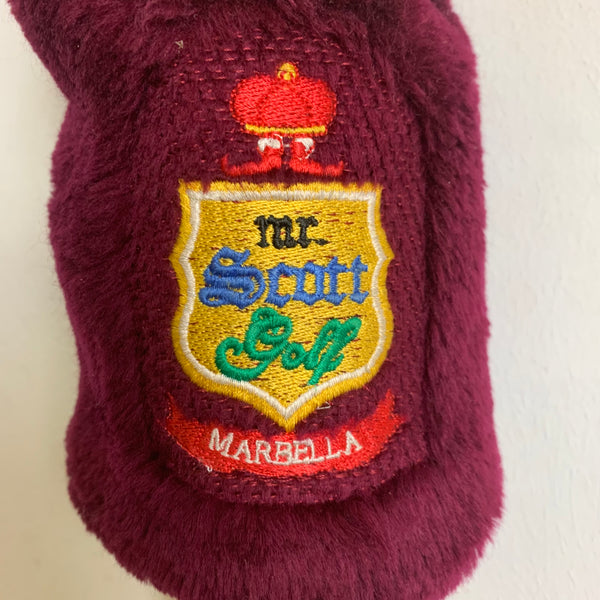 Vintage Golfschlägerhaube Mr. Scott Golf Marbella