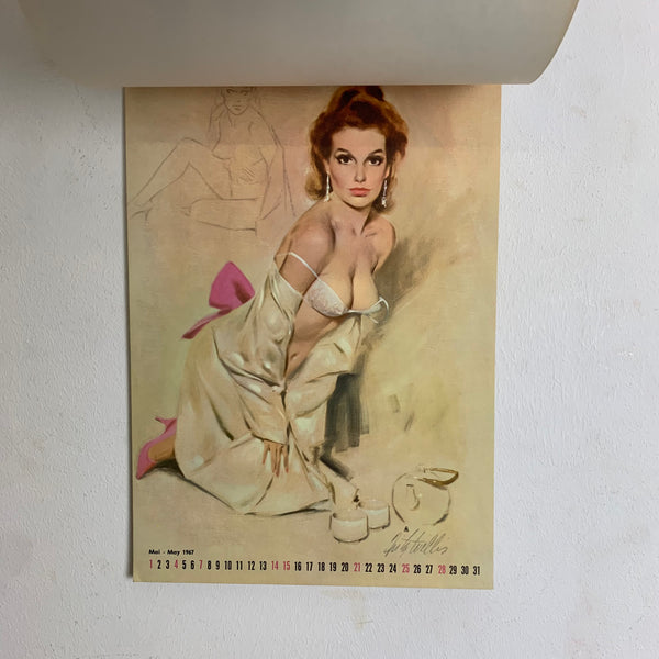 Pin Up Wandkalender 1967