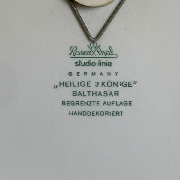 Weihnachtsteller 1974 von Björn Wiinblad für Rosenthal
