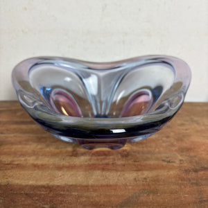 Vintage Murano Schale dreifarbig