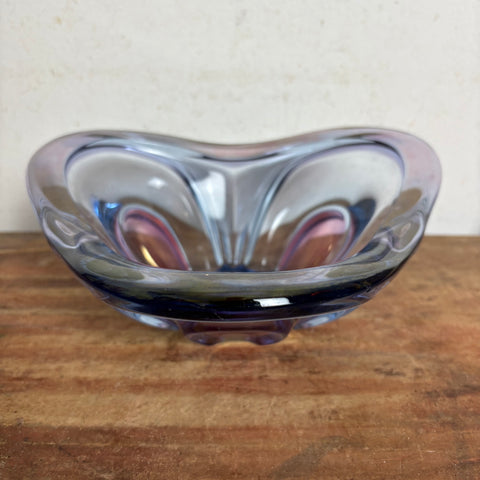 Vintage Murano Schale dreifarbig