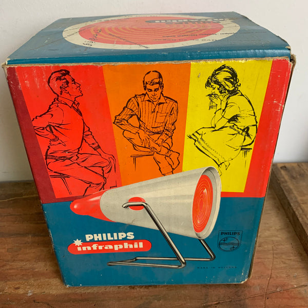Vintage Philips Infraphil Infrarot Wärmelampe OVP