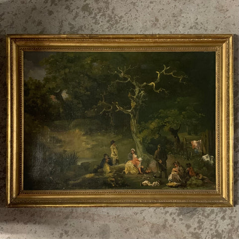 Ölgemälde Picknick im Walde von George Morland