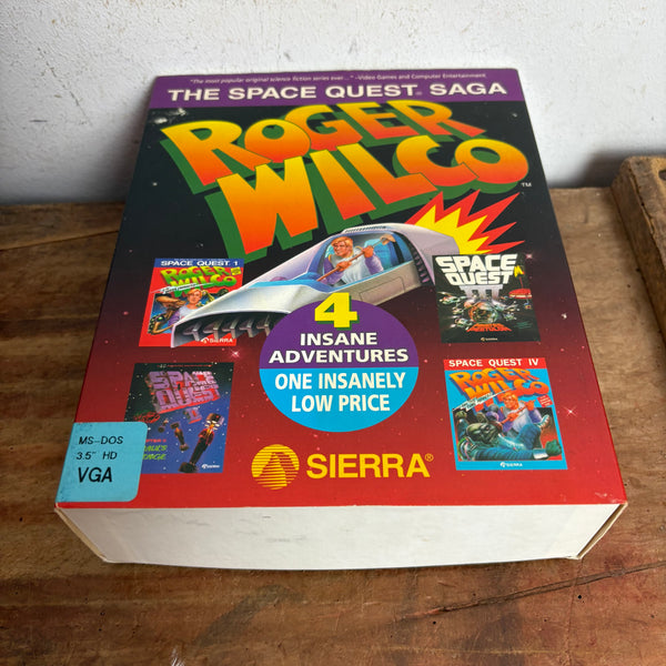 Computerspiel Space Quest Saga I II III IV Roger Wilco Sierra PC 3,5 Big Box