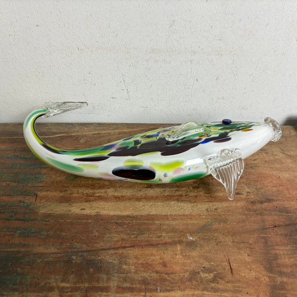 Vintage Murano Glas Skulptur Fisch