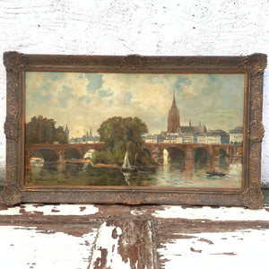 Ölgemälde Frankfurt von Karl Dörrbecker